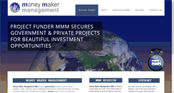 Desktop Screenshot of moneymakermanagement.com